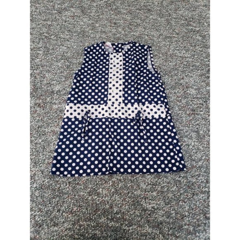 Vintage 60s Girl's Polka Dot Mini Dress‎